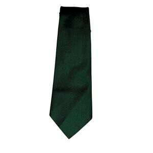 Vintage Emerald Green Silk Necktie Classic Business Formal